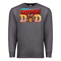 Charcoal Heather firefighter dad Premium Sweatshirt - AdoDesignShop