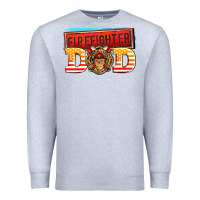Heather Grey firefighter dad Premium Sweatshirt - AdoDesignShop
