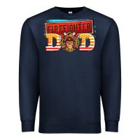 Navy firefighter dad Premium Sweatshirt - AdoDesignShop