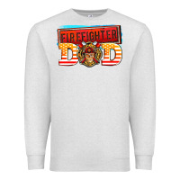 Oatmeal Heather firefighter dad Premium Sweatshirt - AdoDesignShop