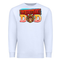 White firefighter dad Premium Sweatshirt - AdoDesignShop