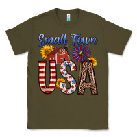 Army Green small town usa Classic Tee - Zillion Design Studio