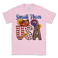 Bubblegum Pink small town usa Classic Tee - Zillion Design Studio