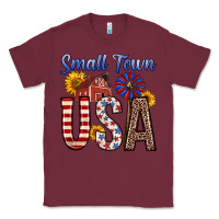 Burgundy small town usa Classic Tee - Zillion Design Studio