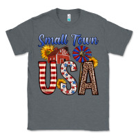 Charcoal Heather small town usa Classic Tee - Zillion Design Studio