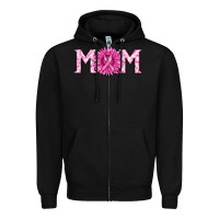 Black breast cancer mom Zipper Hoodie - RanaPortraitStore