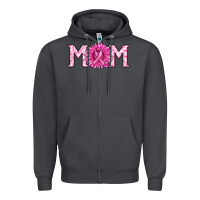 Smoke breast cancer mom Zipper Hoodie - RanaPortraitStore