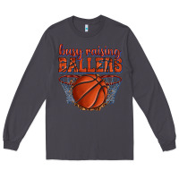 Busy Raising Ballers Basketball Long Sleeve Tee | Teevron