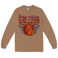 Toasted Coconut busy raising ballers basketball Long Sleeve Tee - texasbilliewilder