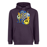 Plum retro down syndrome awareness Heavyweight Hoodie - JahusDesignShop