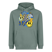 Sage retro down syndrome awareness Heavyweight Hoodie - JahusDesignShop