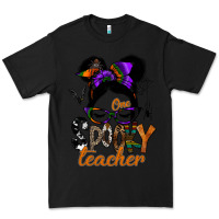 Black one spooky teacher Premium Tee - SublimationCraftShop