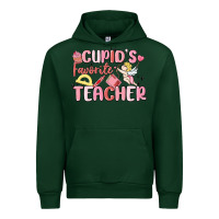 Forest Green cupid's favorite teacher Urban Hoodie - MaliasSmallBusiness