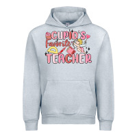 Heather Grey cupid's favorite teacher Urban Hoodie - MaliasSmallBusiness