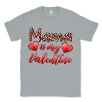 Heather Grey mama is my valentine Classic Tee - RanaPortraitStore