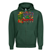 Sports Green cinco de mayo cactus Zipper Hoodie - Zillion Design Studio