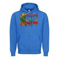 True Royal cinco de mayo cactus Zipper Hoodie - Zillion Design Studio