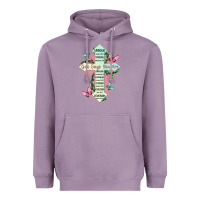 Lavender god says you are cross Heavyweight Hoodie - JahusDesignShop
