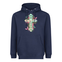 Navy god says you are cross Heavyweight Hoodie - JahusDesignShop