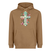 Toasted Coconut god says you are cross Heavyweight Hoodie - JahusDesignShop