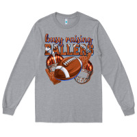 Heather Grey busy raising ballers football Long Sleeve Tee - texasbilliewilder