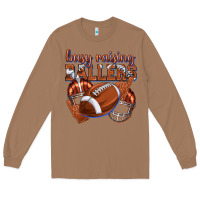 Toasted Coconut busy raising ballers football Long Sleeve Tee - texasbilliewilder