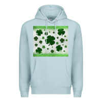 Blue Mist shamrock Premium Hoodie - MaliasSmallBusiness