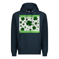 Navy shamrock Premium Hoodie - MaliasSmallBusiness