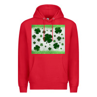 Red shamrock Premium Hoodie - MaliasSmallBusiness