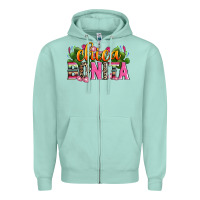 Seafoam chica bonita Zipper Hoodie - Zillion Design Studio