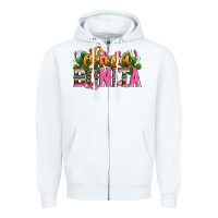 White chica bonita Zipper Hoodie - Zillion Design Studio