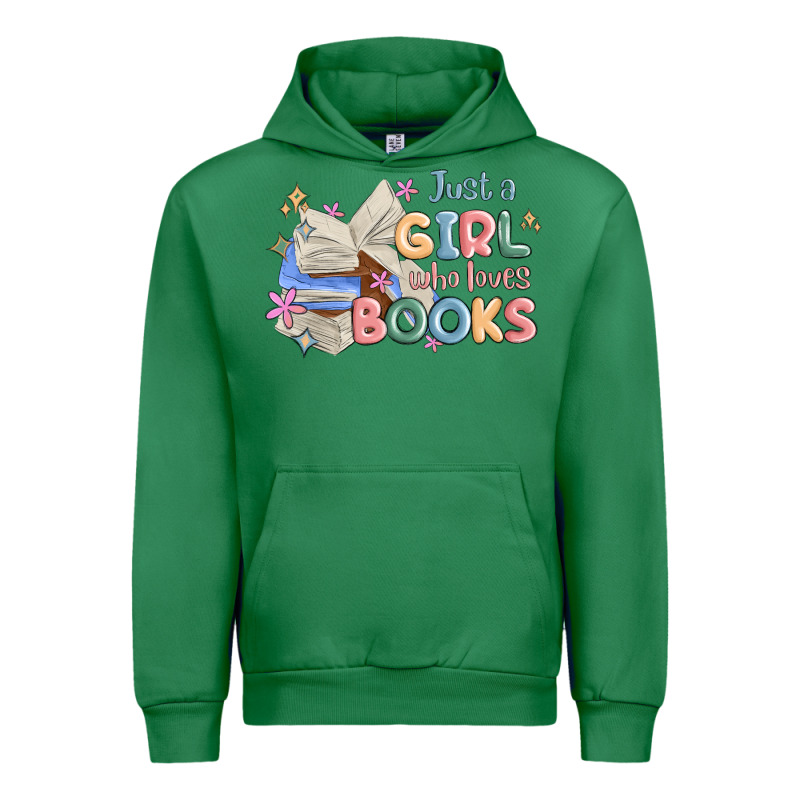 Just A Girl Who Loves Books Urban Hoodie by MaliasSmallBusiness | Teevron
