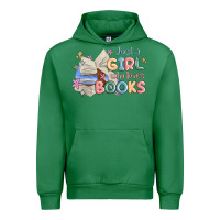 Emerald just a girl who loves books Urban Hoodie - MaliasSmallBusiness