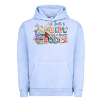 Pigment Grape Ice just a girl who loves books Urban Hoodie - MaliasSmallBusiness