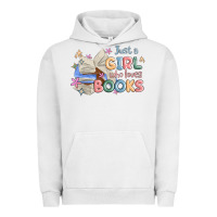 Pigment Lunar Rock just a girl who loves books Urban Hoodie - MaliasSmallBusiness