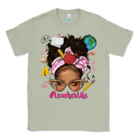 Matcha afro messy bun teacherlife Classic Tee - texasbilliewilder