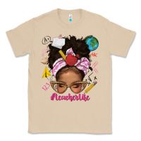 Mushroom afro messy bun teacherlife Classic Tee - texasbilliewilder