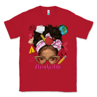 Red afro messy bun teacherlife Classic Tee - texasbilliewilder