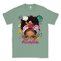 Sage afro messy bun teacherlife Classic Tee - texasbilliewilder