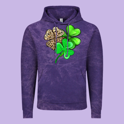 Three Clover Vintage Hoodie Designed By Adodesignshop