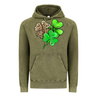 Vintage Olive three clover Vintage Hoodie - AdoDesignShop