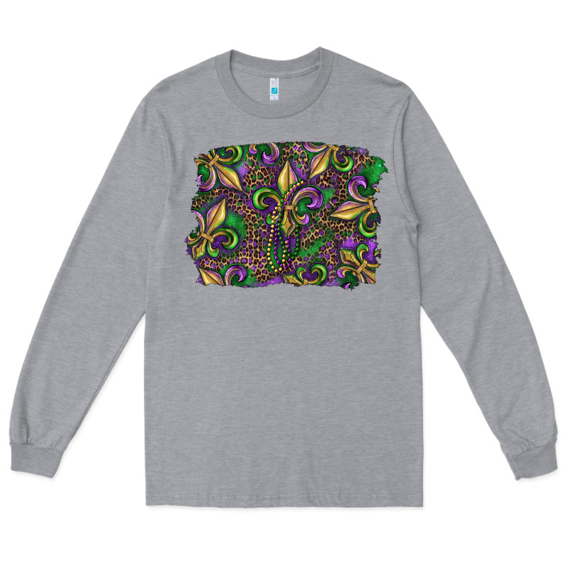 Mardi Gras Fleur De Lis Long Sleeve Tee by RanaPortraitStore | Teevron