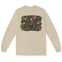 Mushroom Mardi Gras Fleur De Lis Long Sleeve Tee - RanaPortraitStore