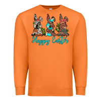 Carrot happy easter leopard cowhide turquoise cactus bunny's Premium Sweatshirt - JahusDesignShop