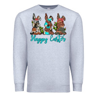 Heather Grey happy easter leopard cowhide turquoise cactus bunny's Premium Sweatshirt - JahusDesignShop
