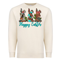 Sandshell happy easter leopard cowhide turquoise cactus bunny's Premium Sweatshirt - JahusDesignShop