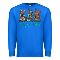 True Royal happy easter leopard cowhide turquoise cactus bunny's Premium Sweatshirt - JahusDesignShop