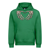 Emerald skeleton heart Urban Hoodie - MaliasSmallBusiness