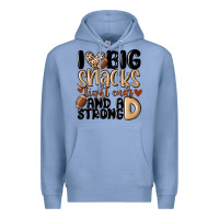 Colony Blue i love big sacks tight ends and a strong d Premium Hoodie - MaliasSmallBusiness
