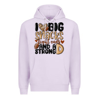 Lilac i love big sacks tight ends and a strong d Premium Hoodie - MaliasSmallBusiness